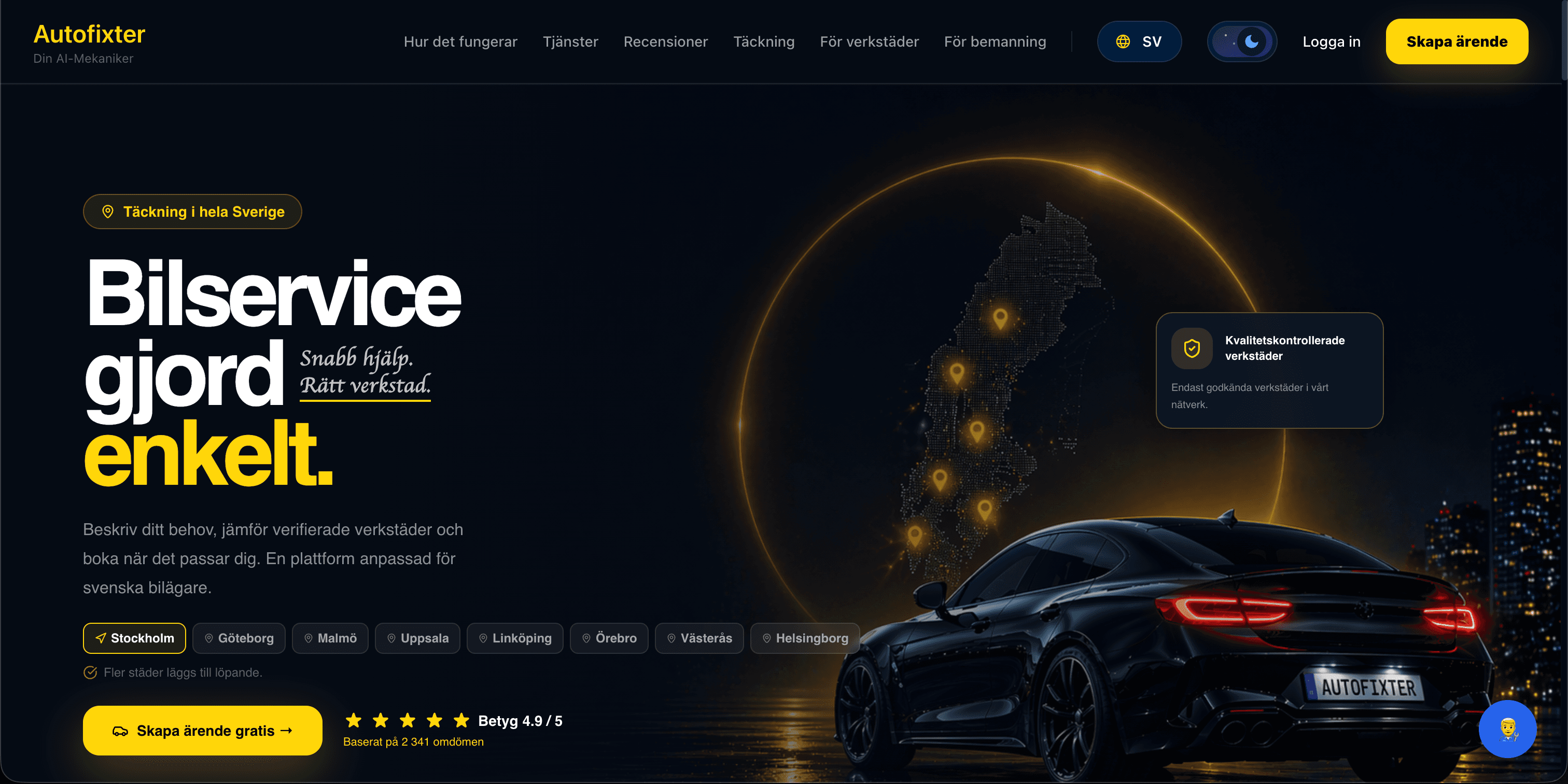 Autofixter — AI-driven car-service marketplace, Sweden